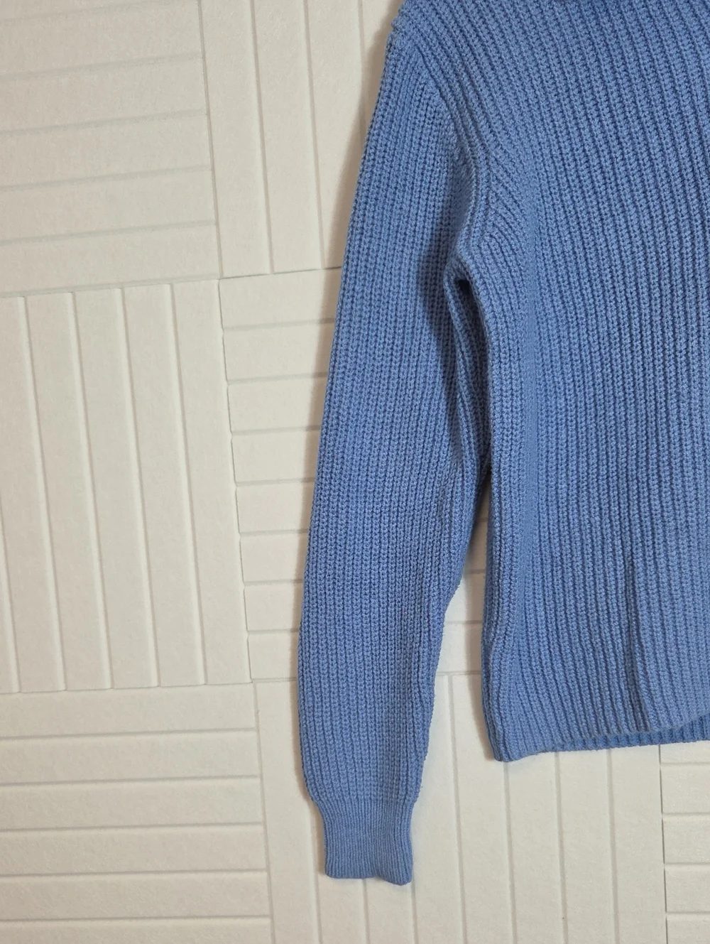 J. Crew Periwinkle Blue Collared Sweater Size S